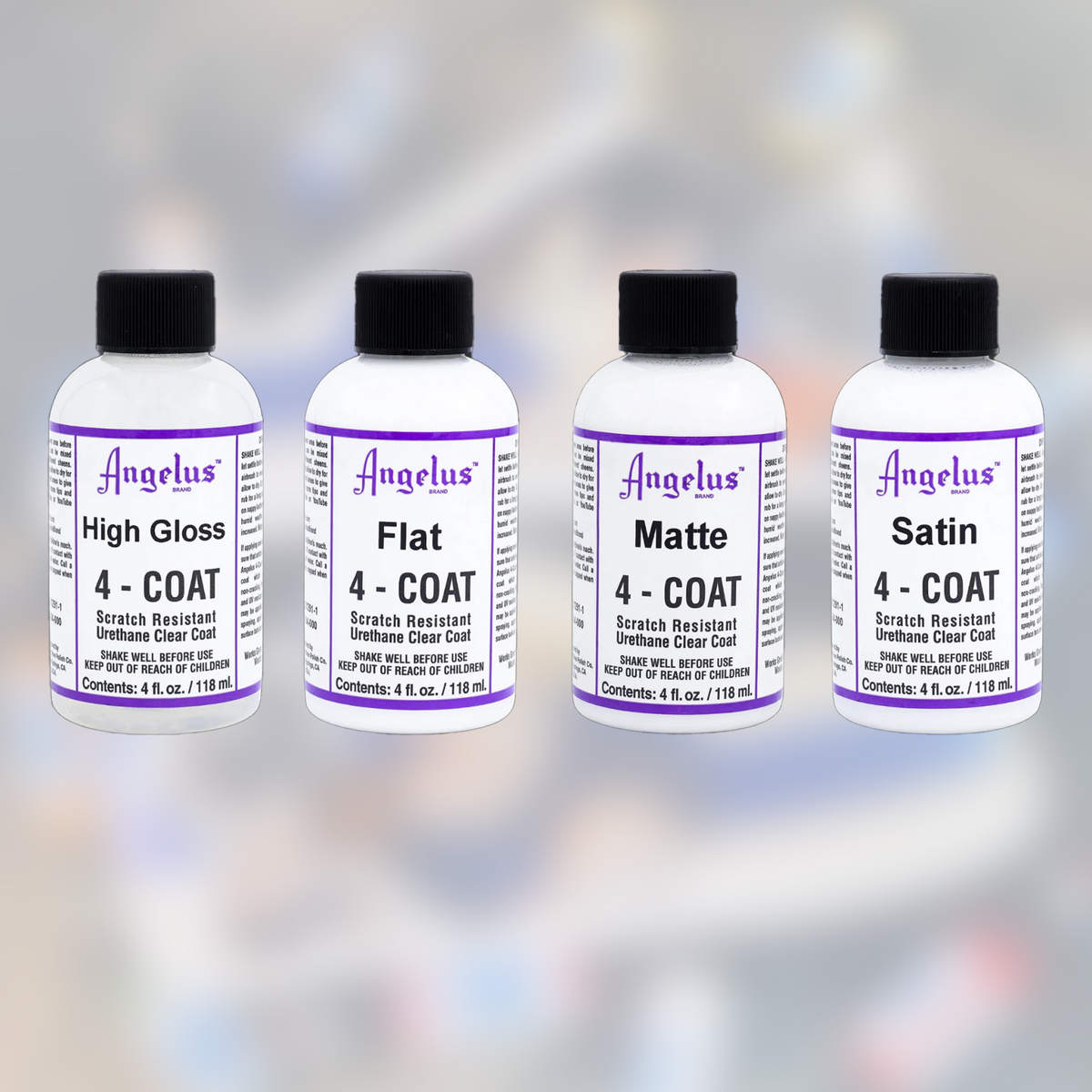 Fixator Vopsea Acrilica pe baza de Uretan Angelus 4-Coat 118 ml