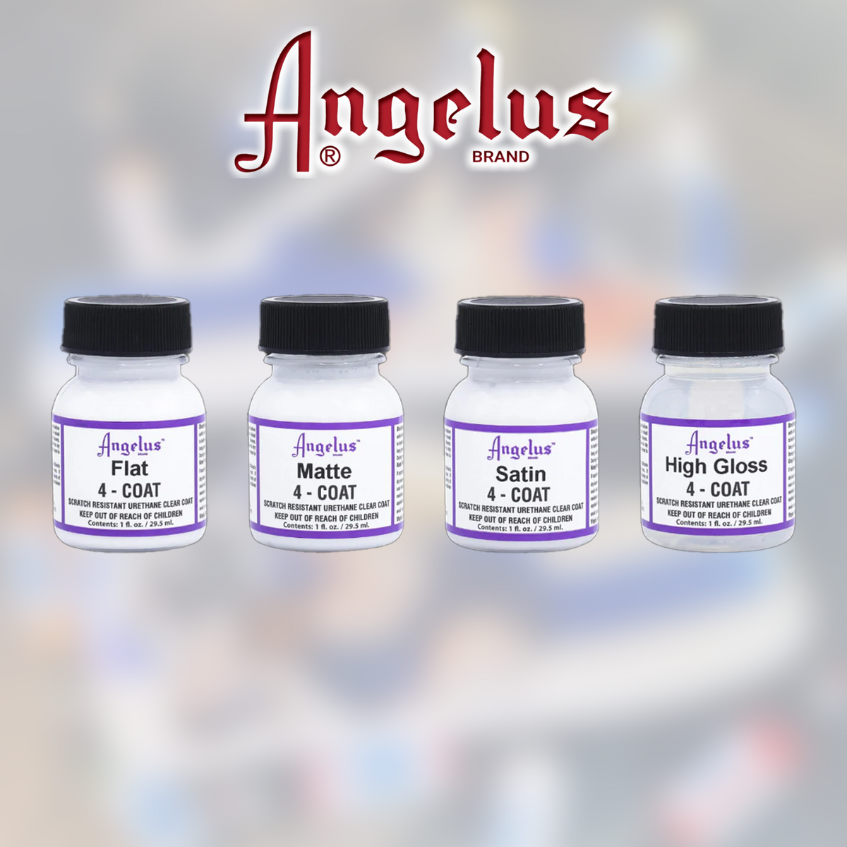 Fixator Vopsea Acrilica pe baza de Uretan Angelus 4-Coat 29.5 ml