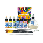 Kit complet pentru vopsire piele si textile Sneakarts Pastel