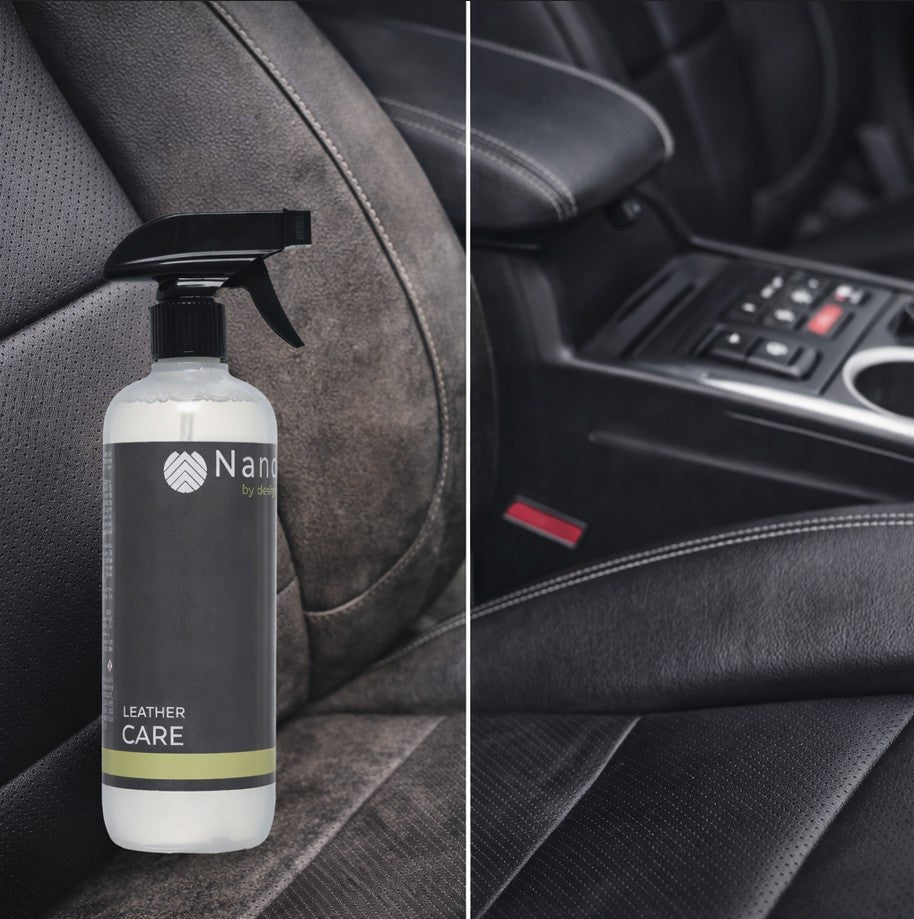 Leather Care pentru curățarea tapițeriei din piele auto, aplicat în interiorul mașinii