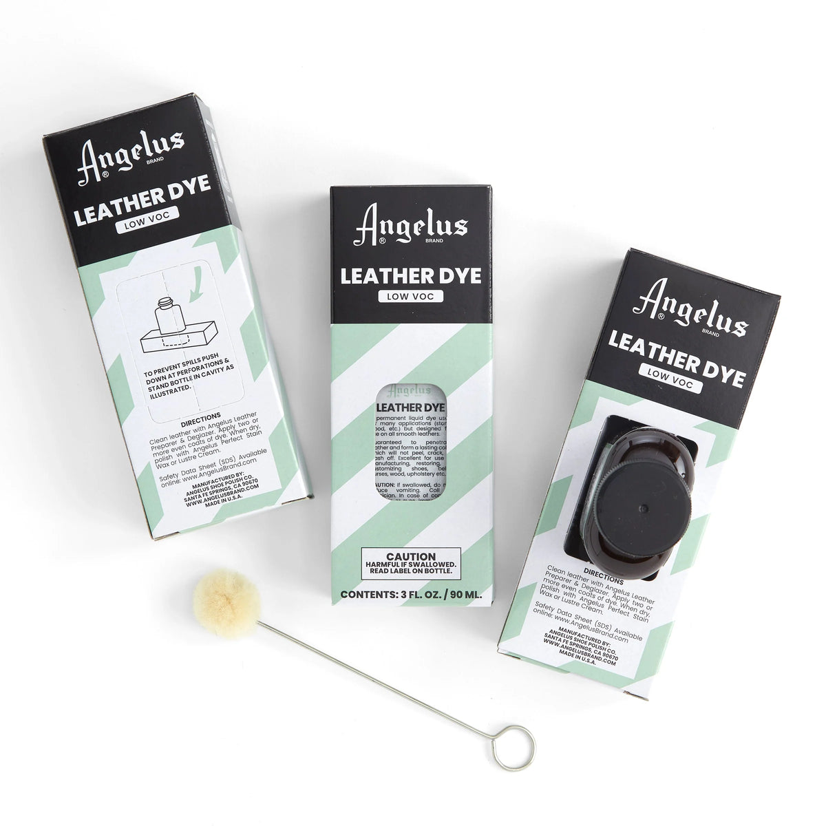 Vopsea piele naturala 90ml Angelus Leather Dye LOW VOC