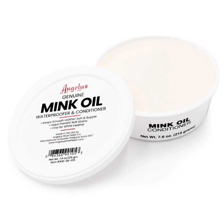 Mink Oil – Pastă recondiționare și protecție pentru încălțăminte din piele Angelus