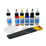 Kit complet incepatori pentru vopsire piele si textile Sneakarts