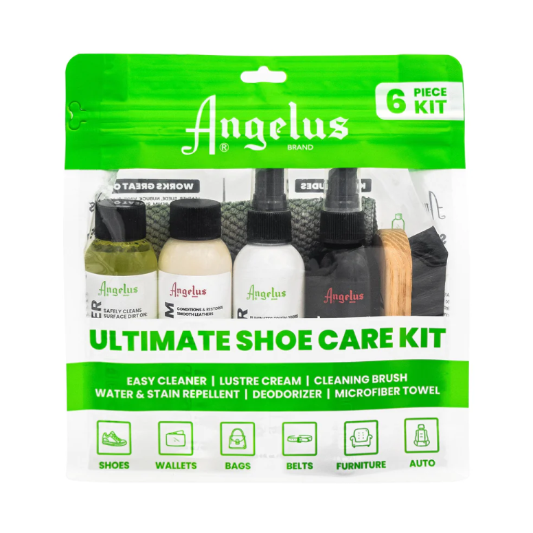 Kitul Complet pentru Îngrijire a Încălțămintei – Curățare și Protecție Angelus