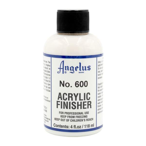 Sticla cu solutie fixare acrilica pentru vopsea piele angelus finisher 118ml gloss.