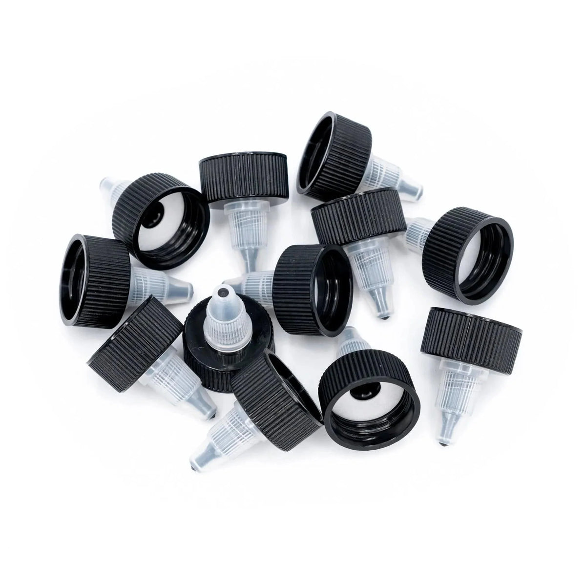 Set 12 capace dozatoare Angelus Twist Top 24/400 pentru sticle de 118 ml