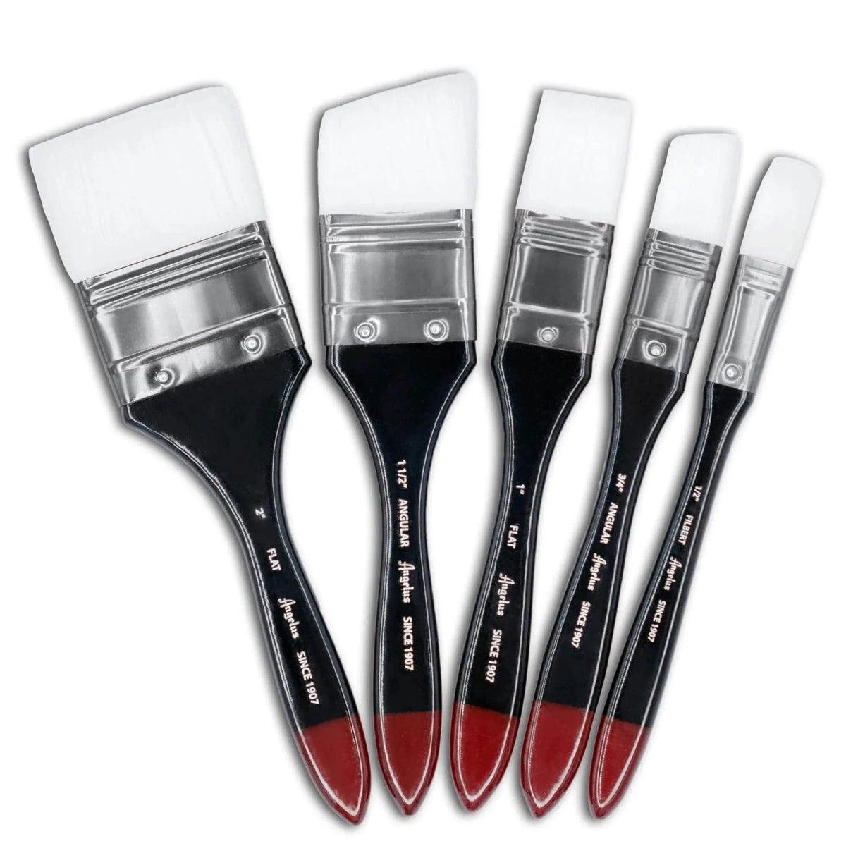 Set 5 pensule late Angelus Jumbo pentru suprafețe mari