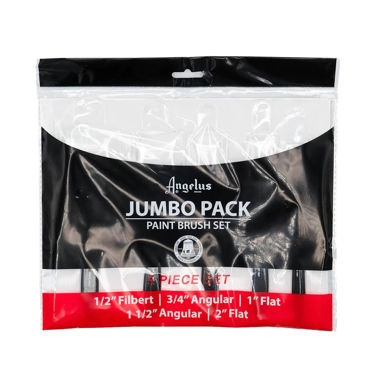 Set 5 pensule late Angelus Jumbo pentru suprafețe mari