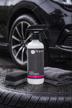 Nano spray pentru plastic si cauciuc exterior auto, imagine de utilizare la mașină